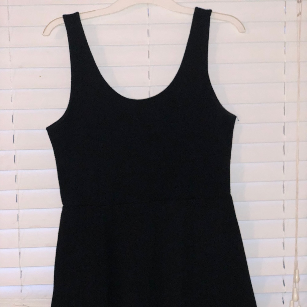 Basic Black Mini Flare H&M Dress